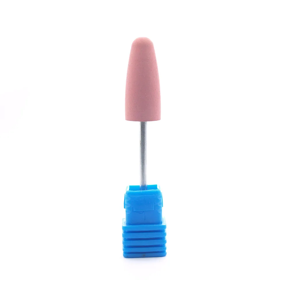 Pink 400Grit KIMAXCOLA силиконовая насадка для полировки шлифовальных станков для ногтей сверла для электрического маникюрного станка для сглаживания инциальной полировки высокое качество - Цвет: Pink 400Grit