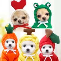 dog clothes for small dogs cute fruit dog coat hoodies fleece winter warm dog coat chihuahua pet hoodies puppy clothing