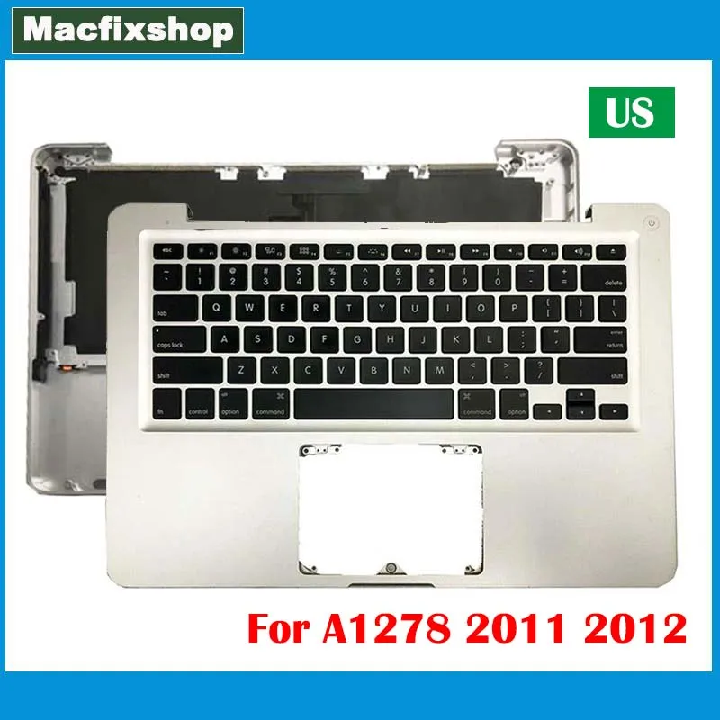 2011 2012 A1278 верхняя крышка корпуса подставка для рук Macbook Pro 13 3 клавиатура Topcase US с