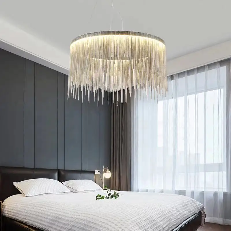 Люстра светодиодсветодиодный алюминиевая для гостиной ресторана чердака