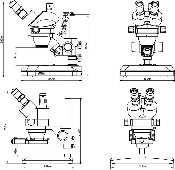 

Stereomicroscope 7X - 45X Stereo Microscope XTL-1 Used For Education Scientific Research Farming Forestry Machine Industries
