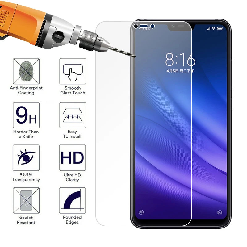 Toughened 9H for Xiaomi Redmi 5A 6 Pro 6A Note 3 4 7 5 MTK X20 Global Plus MiA1 Mi8 F1 Mi 8 9 A2 Lite 6X 5X SE Glass film |