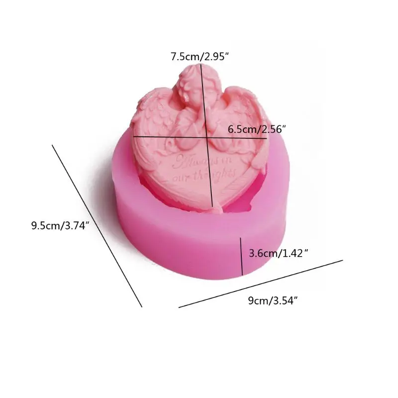 

Angel Love Heart Prayer Silicone Resin Mold Epoxy Resin DIY Jewelry Tools