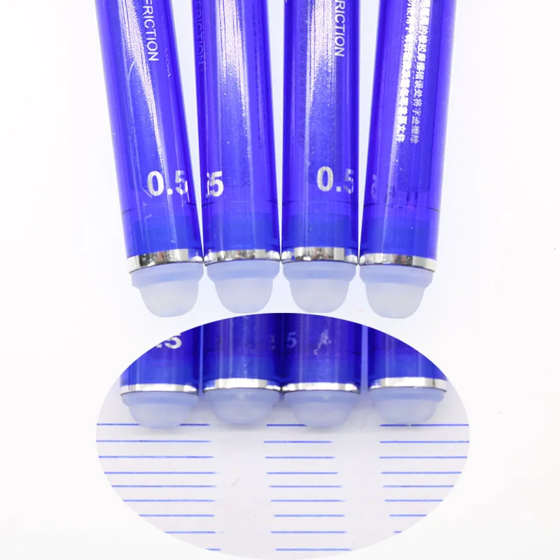 3 шт. детская Студенческая канцелярия стираемая гелевая ручка синие чернила 0 5 мм