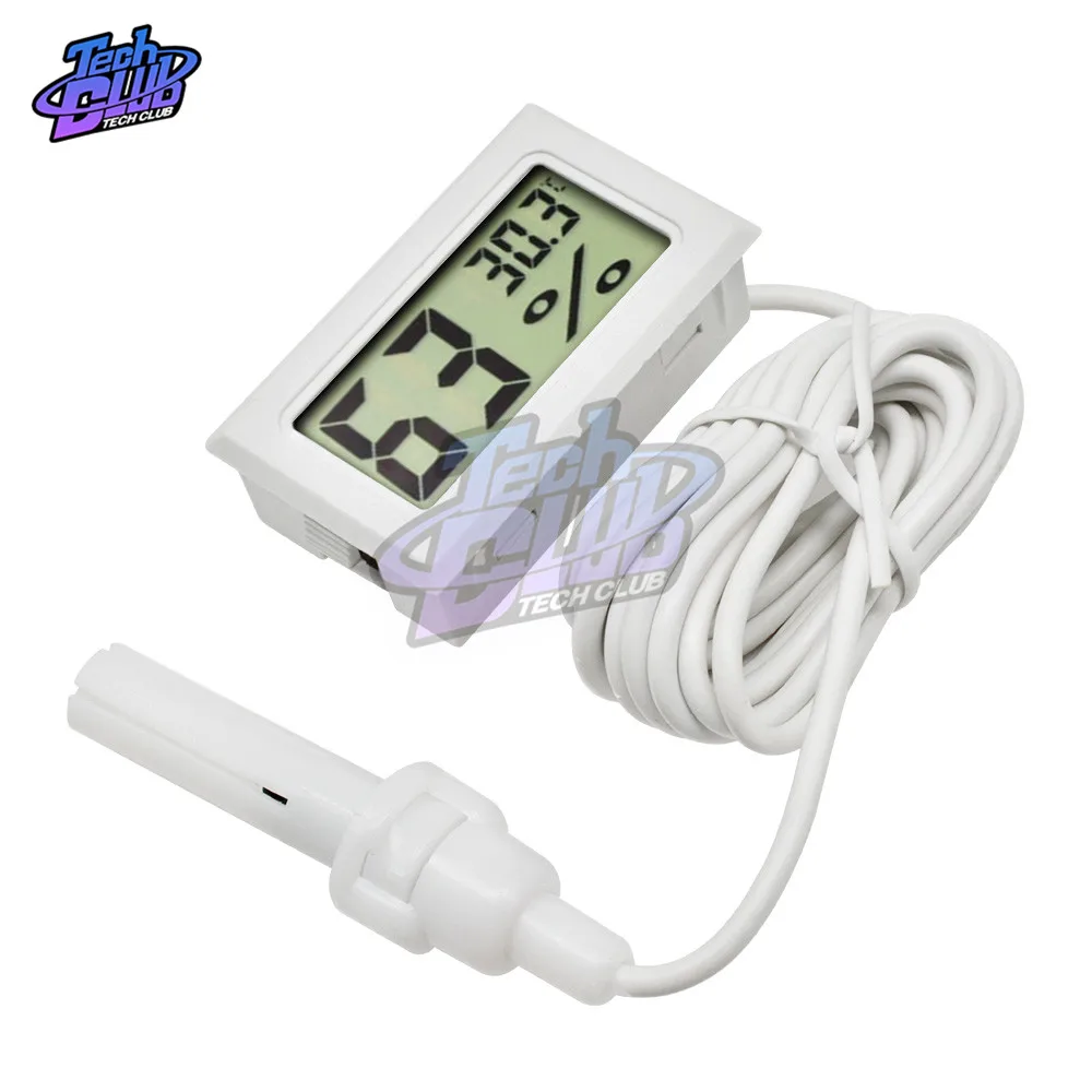 Цифровой удобный мини гигрометр сенсорный датчик термометр с ЖК дисплеем| |
