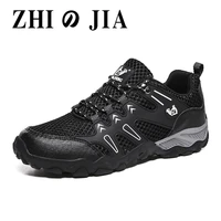 ultra lightweight outdoor cycling shoes summer hollow mesh breathable shoes wear resistant hiking shoes large size mens shoes
