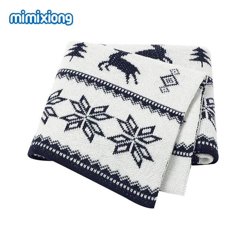 

Baby Blankets Newborn Bebes Unisex Swaddle Wrap Monthly Quilts 100*80cm Infant Christmas Sleeping Mats for Stroller Bedding Sofa
