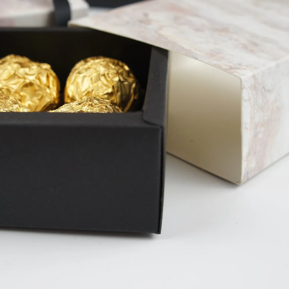 

high quality 8.9*8.9*3.5CM marble pattern 10 set Chocolate Paper Box valentine's day Candy Storage Boxes DIY handmade multi-use