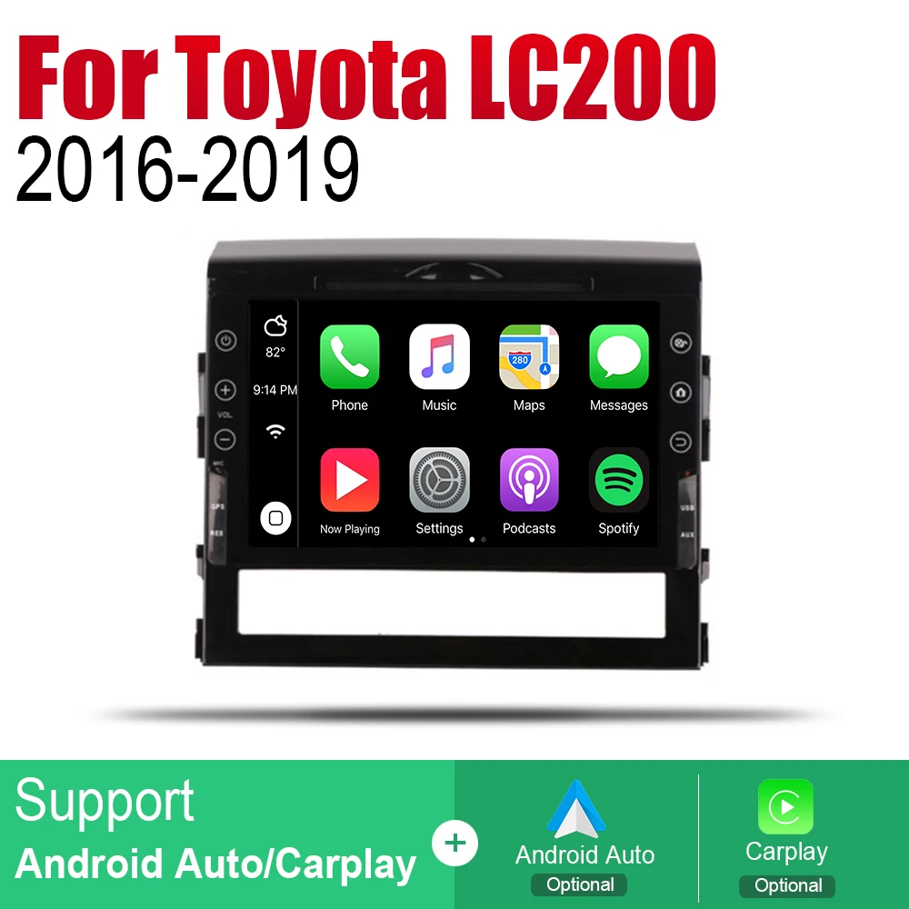 ZaiXi Авто DVD плеер GPS навигация для Toyota Land Cruiser LC200 2016 ~ 2019 автомобильный Android