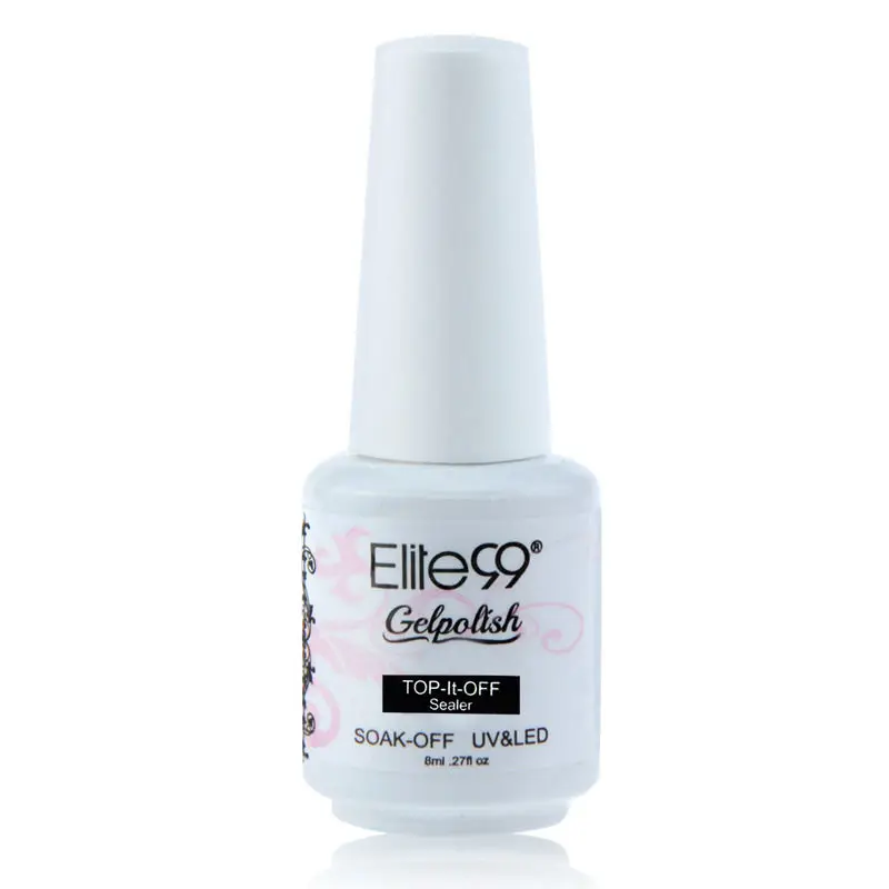 8ml Top Elite99, 8 мл, матовый серый цвет, Гель-лак, Полупостоянный лак для ногтей, УФ-лак, не впитывается, для маникюра, гибридный лак, геллак, эмаль - Цвет: 8ml Top