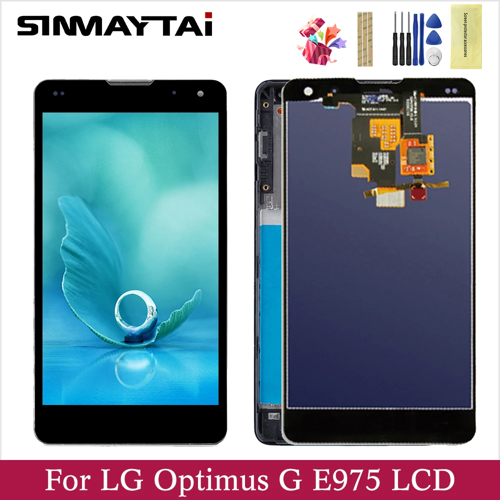 ЖК дисплей и сенсорная панель для LG Optimus G E975 4 7 дюйма дигитайзер в сборе замена E973