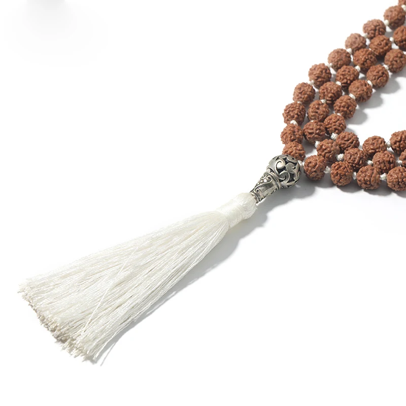 108 мала семена Бодхи Rudraksha бисер узел Древо жизни кулон медитация Йога