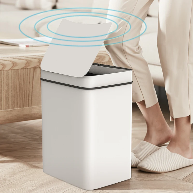 

Konco 15L Intelligent Trash Can Touchless Induction Motion Kitchen Trash Bin Wide Opening Eco-friendly Waste Garbage Bin