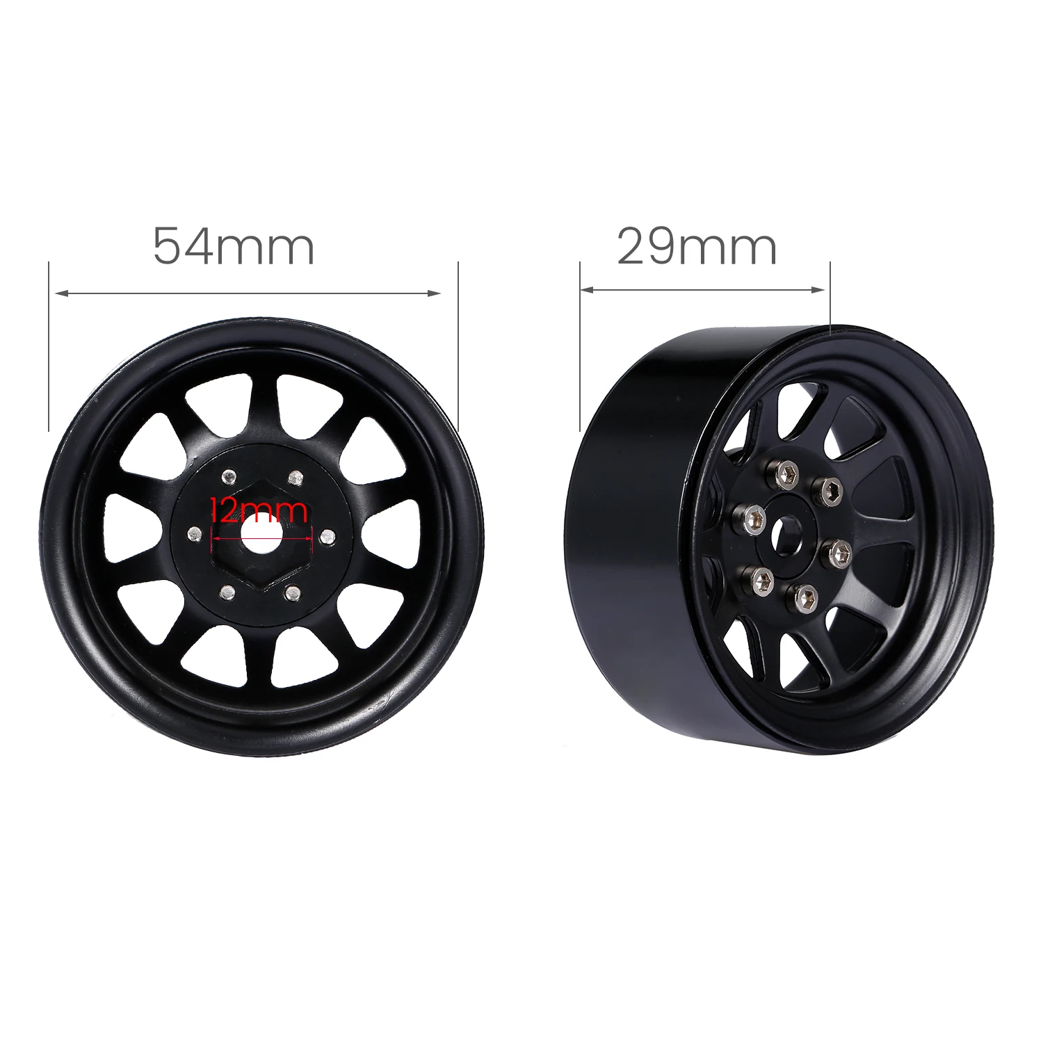 2 шт. 1/10 сплав 1 9 дюймов Beadlock Колесные диски для Traxxas Hsp Redcat Rc4wd Tamiya Axial scx10 D90 Hpi RC