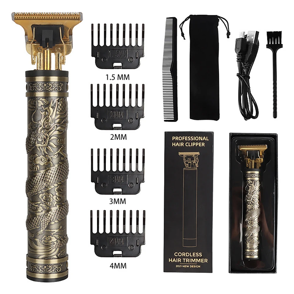 0mm Barber Hair Cutting Machine Electric Trimmer Usb Rechargeable Baldheaded Clipper Cordless Shaver for Men | Бытовая техника