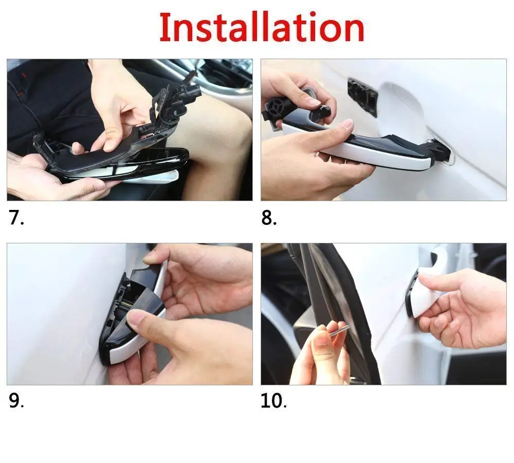 Замена АБС матовая наружная дверная ручка планки для Land Rover Discovery Sport LR5 Evoque Vogue LR405 |