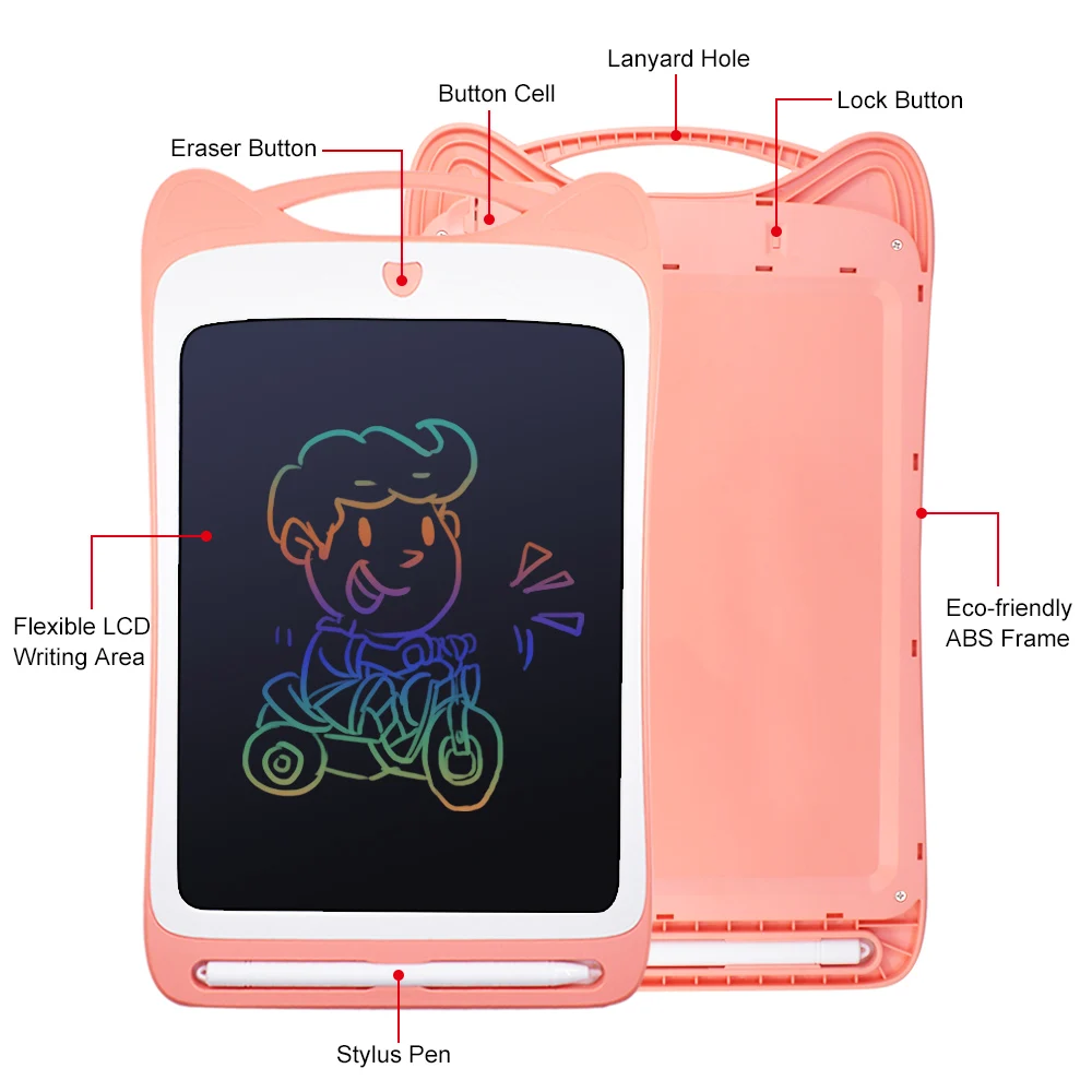 Цветной ЖК планшет для рисования 8 5 дюйма цифровой стираемый