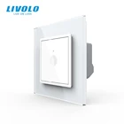Настенный сенсорный выключатель Livolo, европейский стандарт, новая серия, 1 клавиша, 1 канал, сенсорный, AC 220-250,4 цвета на выбор, пластиковый ключ