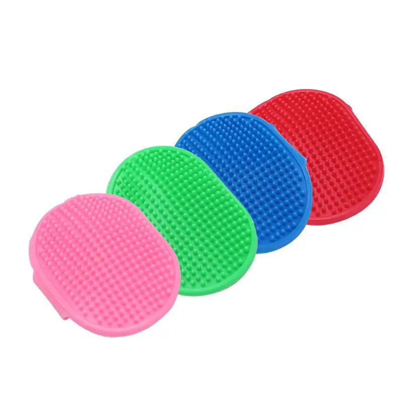 

Soft Rubber Dog Brush Comb Cat Bath Brush Rubber Glove Hair Fur Grooming Massage Brush for Dog Cats