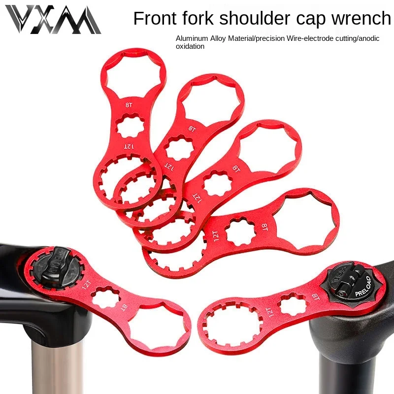 

Mountain Bicycle Shock Absorber Front Fork Shoulder Cover Tool Santuo XCM/XCR/XCT/Rst Shoulder Cover Wrench for Dismantling