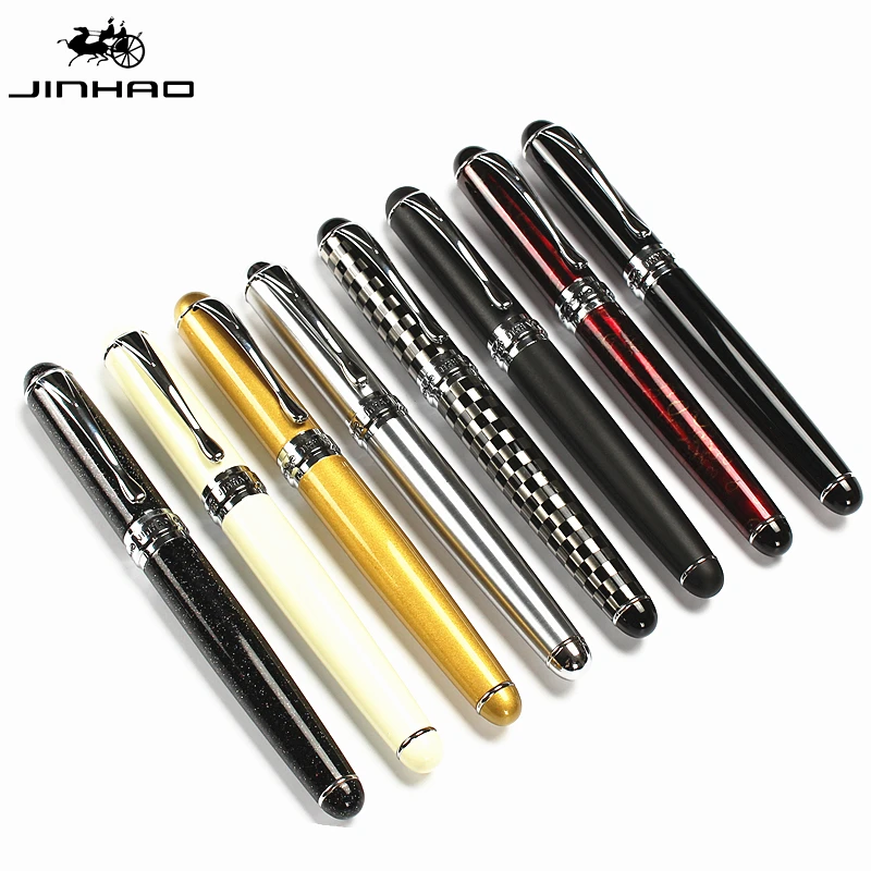 Ручка перьевая Jinhao X750 из нержавеющей стали роскошный брендовый карандаш с