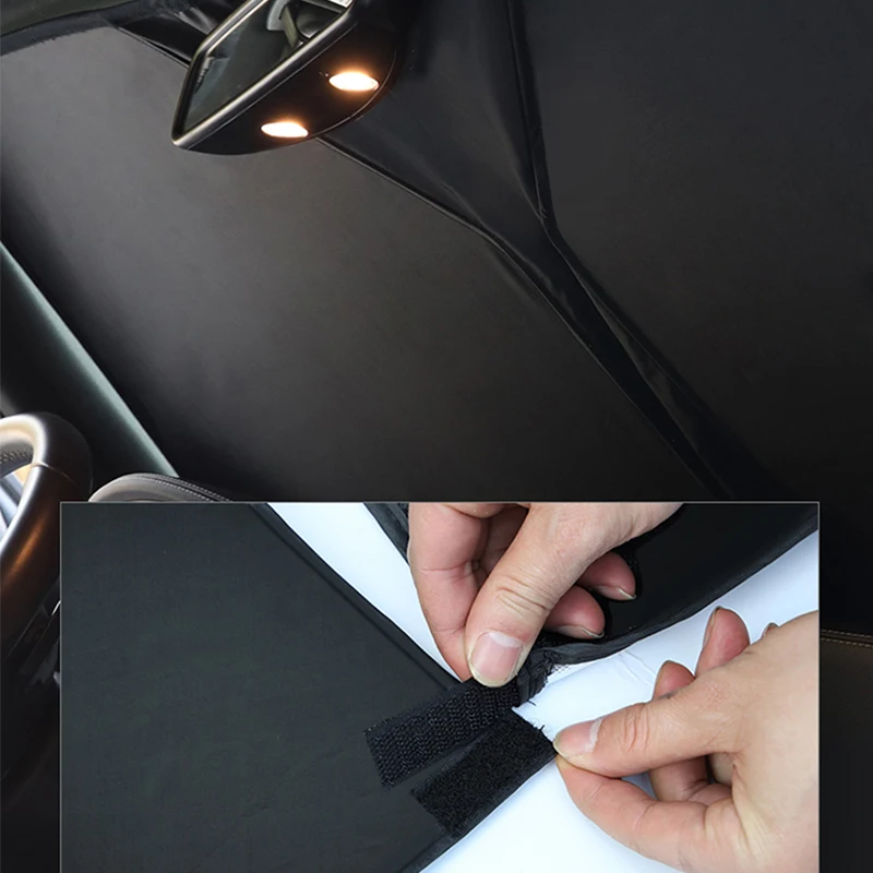 

For Audi Q7 -2015 Sun-proof Sunshade Curtain Full Lightproof Sunscreen Windscreen Folding Visor Windshield Privacy Protection