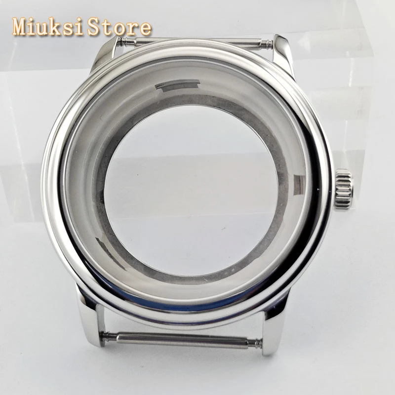 Чехол для часов 40 мм с сапфировым стеклом серебристый/розовое золото/золото