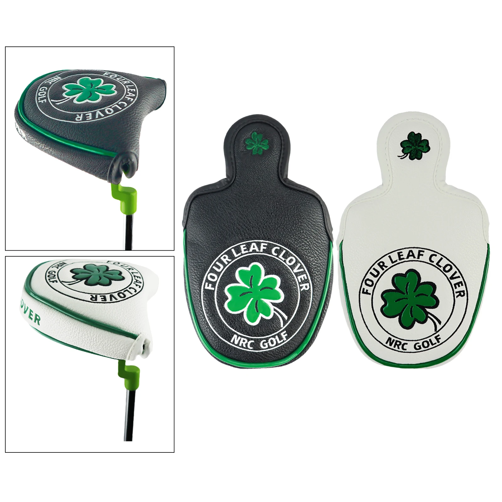 Клюшки для гольфа крышка с четырьмя лепестками из искусственной кожи магнитной