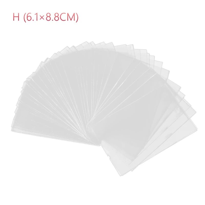 

100Pcs 2.60x3.58In Poker Game Cards Outer Sleeves Protector Board Game Trading Card Plastic Collect Holder Sports Cards