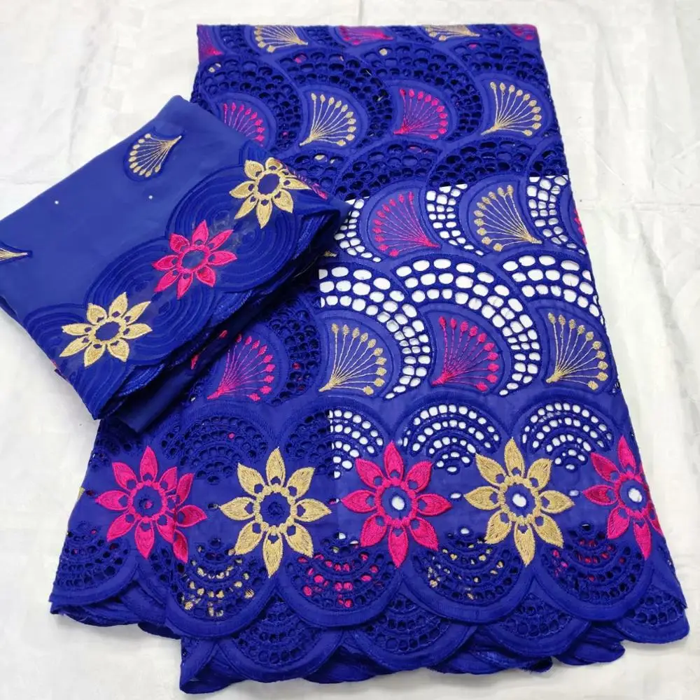 

5+2yards Swiss voile lace in switzerland cotton swiss lace fabric nigerian eyelet lace fabric for dress F1QZAP291