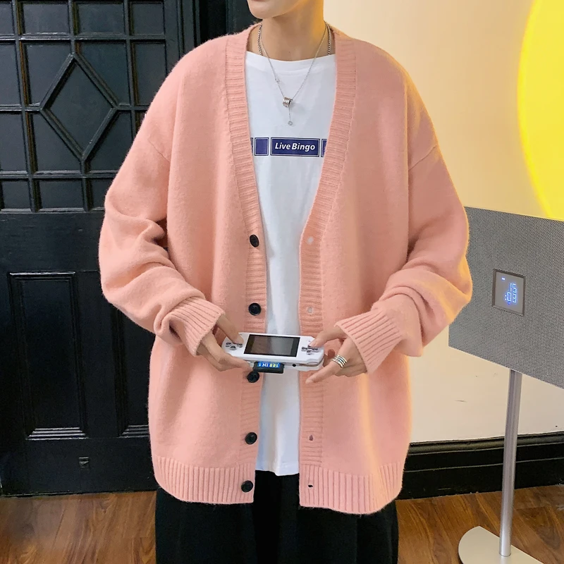 Кардиган мужской в стиле ретро с V-образным вырезом | Мужская одежда