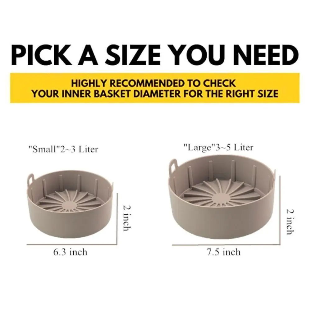 

Silicone BBQ Plate Pressure Cooker Silicone Portable Accessories Multifunctional Fryer Steaming Basket Mat Silicone Air T8J3