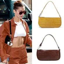 Alligator Print Handbag Shoulder Bag Kendou Celebrity Inspired Underarm Bag Small Bag Baguette Bag Small Shoulder Bag