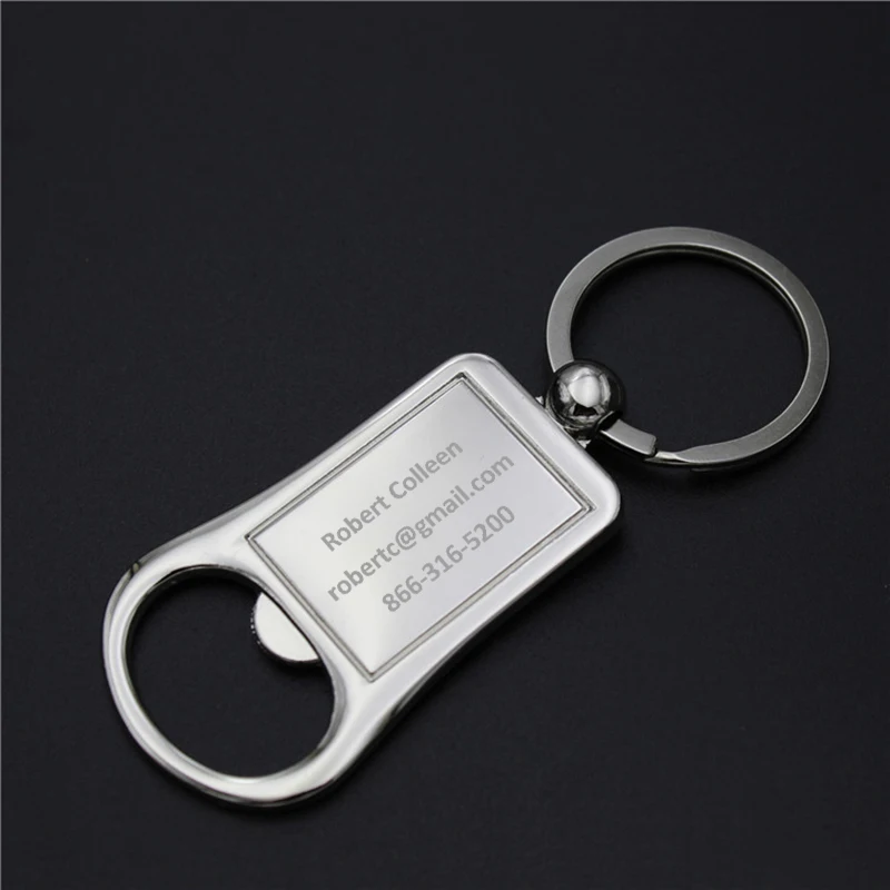 Металлический брелок с логотипом на заказ открывалкой для бутылок Эпоксидной