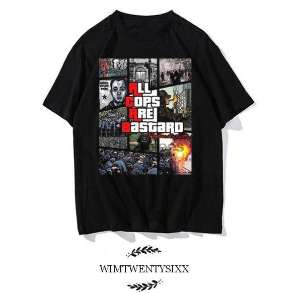 ACAB ALL Police BASTARD GTA TEE HOMAGE (футболка унисекс) |