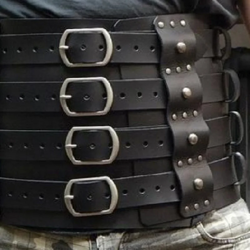 Ремень для косплея мужской широкий винтажный средневековья | Тематическая