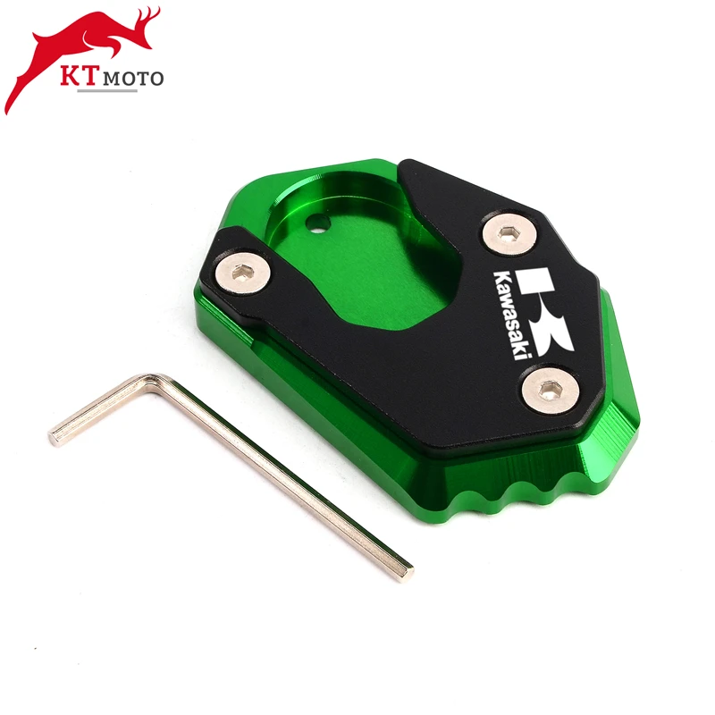 

CNC Kickstand Foot Side Stand Extension Pad Support Plate For Kawasaki Z1000 Z1000R Z900 Z900RS Z800 Z650 Motorcycle Accessories