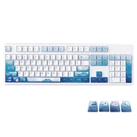 wired mechanical keyboard 104 keys chinese style pbt keycaps keyboard with cherry mx switch