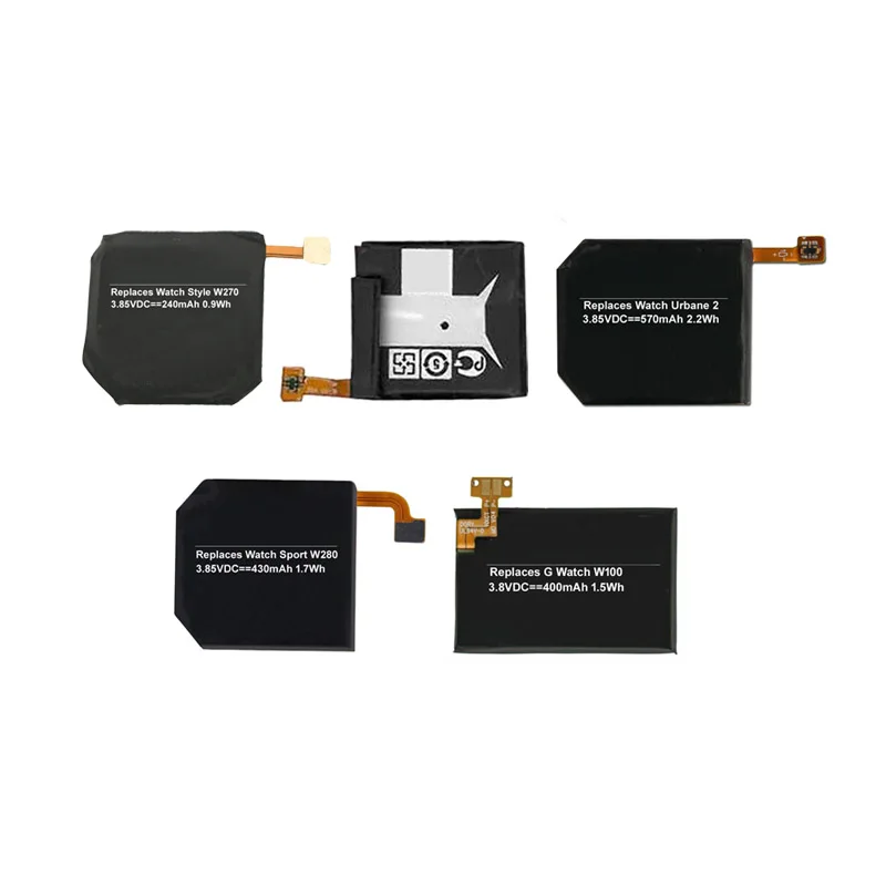 Батарея для LG часы BL-S1 W100 W100KT BL-S3 R W110 W150 BL-S6 Urbane 2 W200 BL-S7 W280 W280A BL-S8 W270 BL-S2/S4/S5/S9/S10 |
