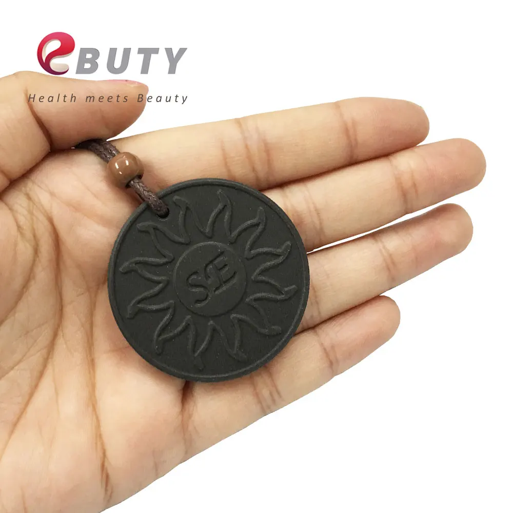 Подвеска EBUTY Black SE с искусственной лавой Японская технология энергия здоровья |