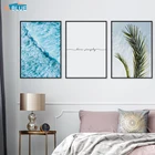 Скандинавский стиль, постеры и принты океана, пейзаж, тропические растения, настенное художественное украшение, картины для гостиной, скандинавский Декор