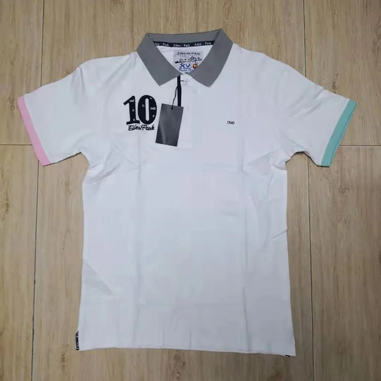 Men Short sleeve Casual rugby Shirt camisa embroidered eden park polo masculine men knitted homme shirt brand Breathable | Мужская
