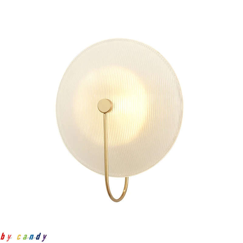 Настенные светильники с высоким коэффициентом пропускания круглые стеклянные