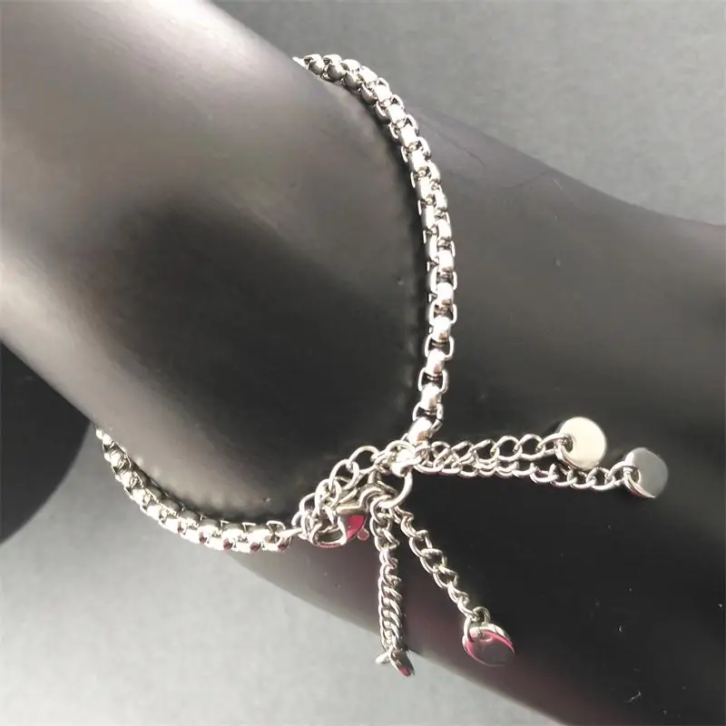 

Women lady girls Bracelet ankle chain 19cm-28cm gift jewelry never fade bracelets for women stainless steel bracelet b198
