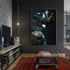 Плакат с животными в скандинавском стиле какаду, черная, темно-синяя сова, птица, Настенная Картина на холсте и принты, картины для гостиной, домашний декор