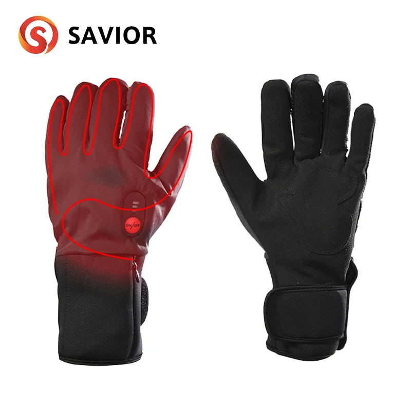 Спасителя Электрический Батарея лыжные перчатки с подогревом Температура Смарт