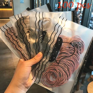 Резинки для волос женские Ruoshui, нейлоновые, 100 шт.