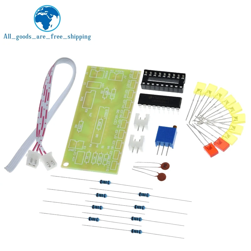 Завеса забавные 10 Индикатор уровня звука LM3915 DIY Kit электронный звуковой индикатор