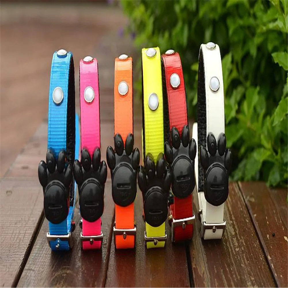 

Durable 6 led dog collars Pets Dog Lights Flash Night Safety Nylon Collar Adjustable LED Collar S/M/L LED Nylon Neck Strap