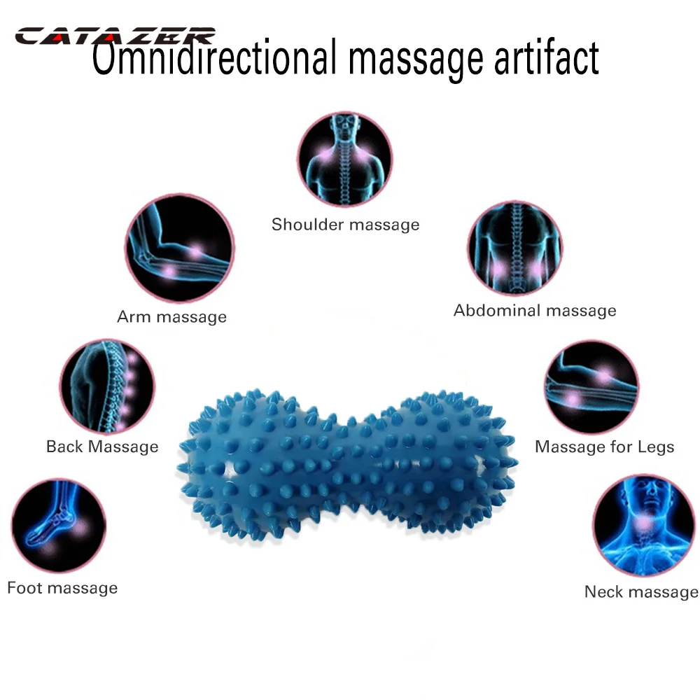 

Spiky Massage Ball Peanut Yoga Hand Foot Trigger Point Muscle Pain Stress Relief Therapy Health Care Muscle Relax